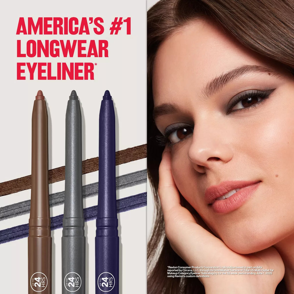 Revlon Colorstay Pencil Waterproof Eyeliner - Built-In Sharpener - 0.01Oz