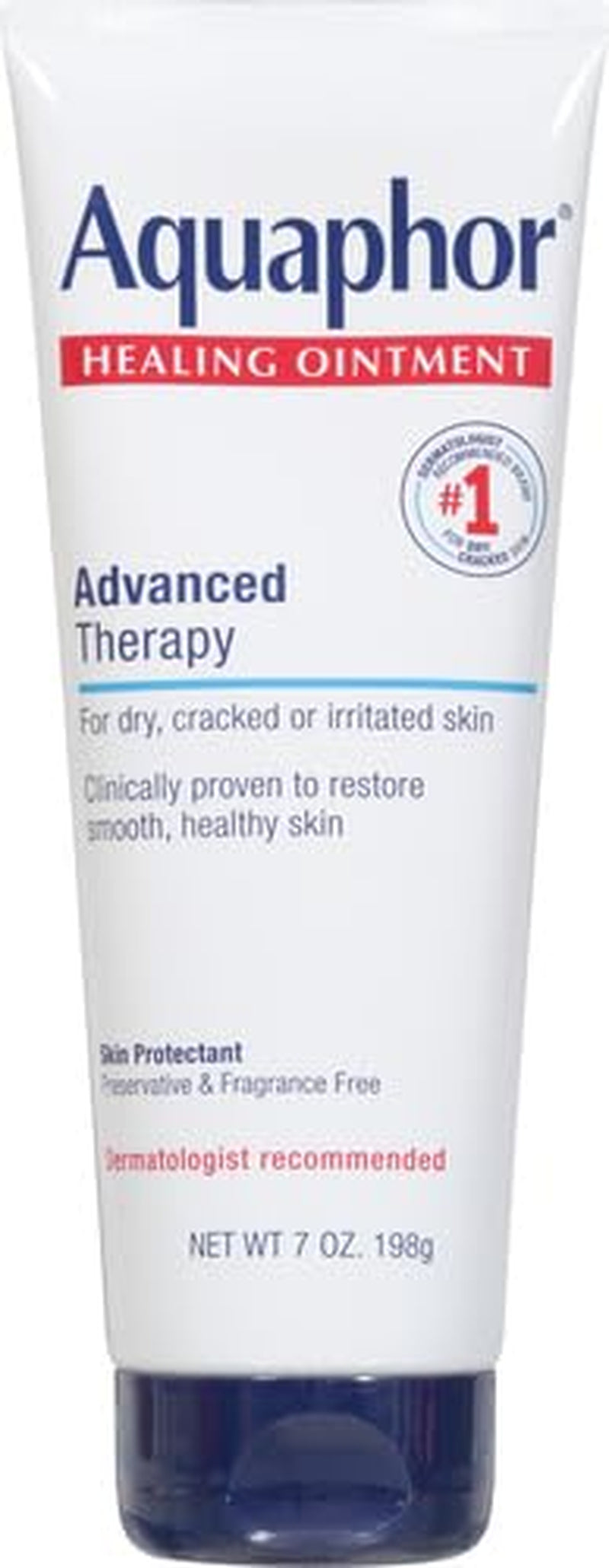 Healing Ointment Advanced Therapy Skin Protectant, Dry Skin Body Moisturizer, 7 Oz Tube (Pack of 12)