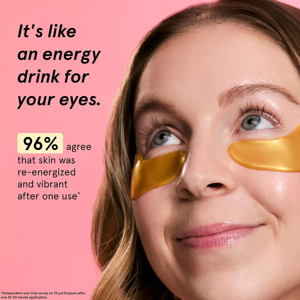 Award Winning under Eye Mask - Birthday Gifts for Women - Gel Eye Patches for Dark Circles, Puffy Eyes, Wrinkles, Undereye Bags - Gifts for Teen Girls - Vegan (48 Pairs, Gold)