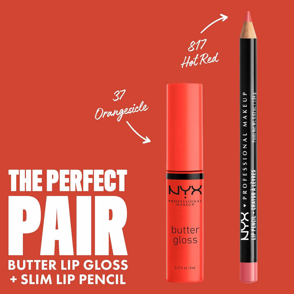 PROFESSIONAL MAKEUP Butter Gloss, Non-Sticky Lip Gloss - Orangesicle (Orange)
