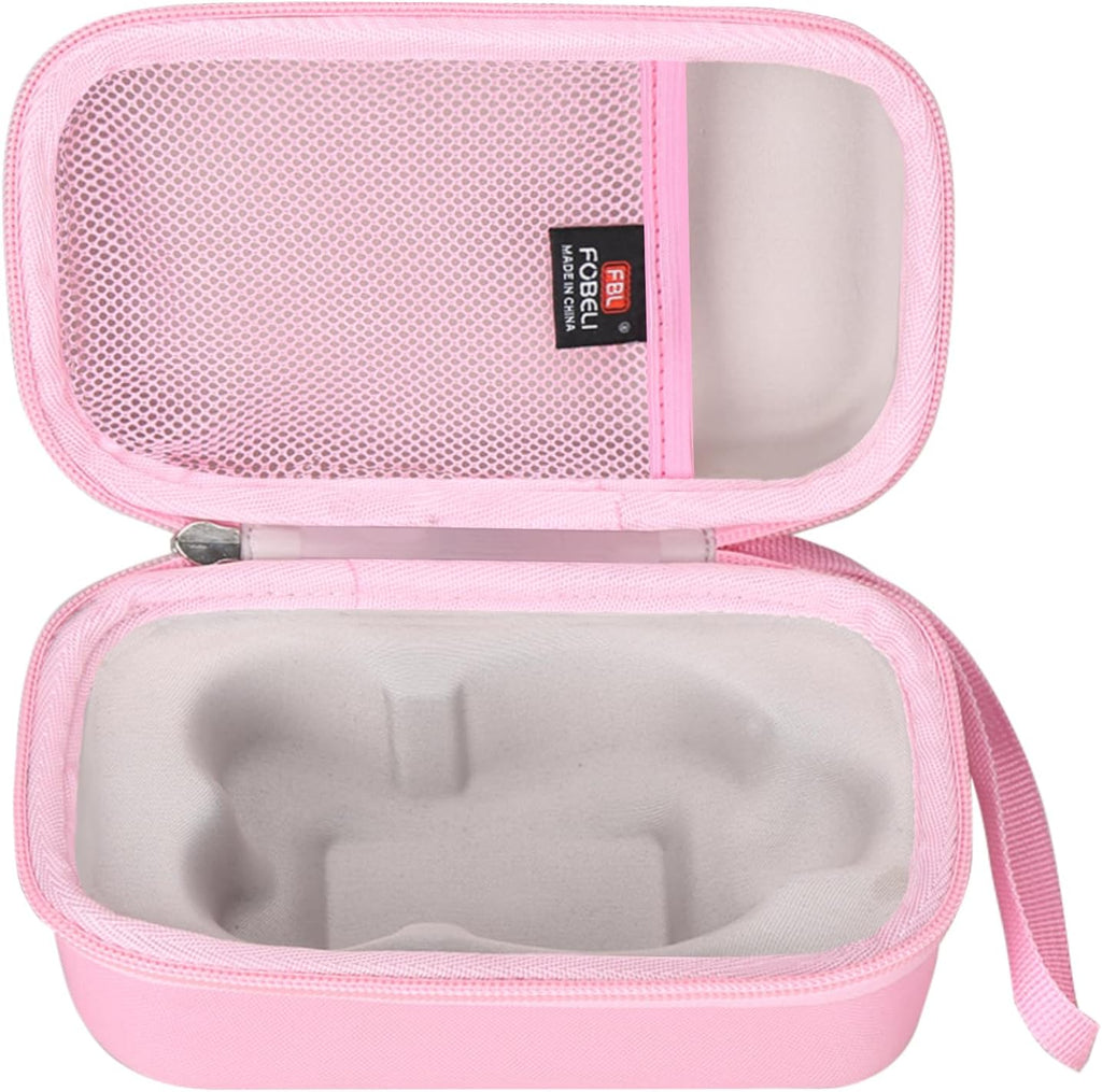 Hard Travel Case for Nuface Mini/Mini+ Starter Kit, Hunvva EP-300 Mini Microcurrent Facial Device (Case Only) (Pink)