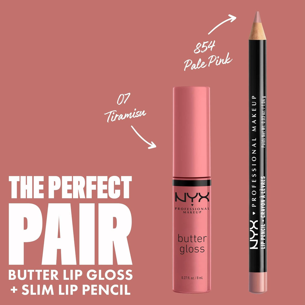 PROFESSIONAL MAKEUP Butter Gloss, Non-Sticky Lip Gloss - Tiramisu (Brown)