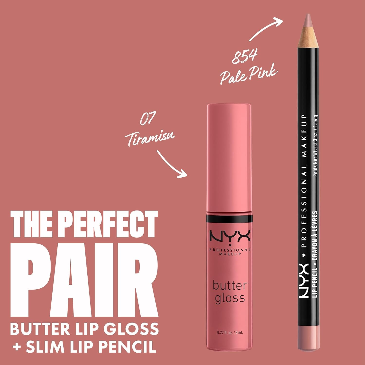 PROFESSIONAL MAKEUP Butter Gloss, Non-Sticky Lip Gloss - Tiramisu (Brown)