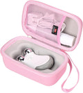 Hard Travel Case for Nuface Mini/Mini+ Starter Kit, Hunvva EP-300 Mini Microcurrent Facial Device (Case Only) (Pink)