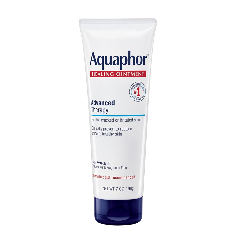 Healing Ointment Advanced Therapy Skin Protectant, Dry Skin Body Moisturizer, 7 Oz Tube (Pack of 12)