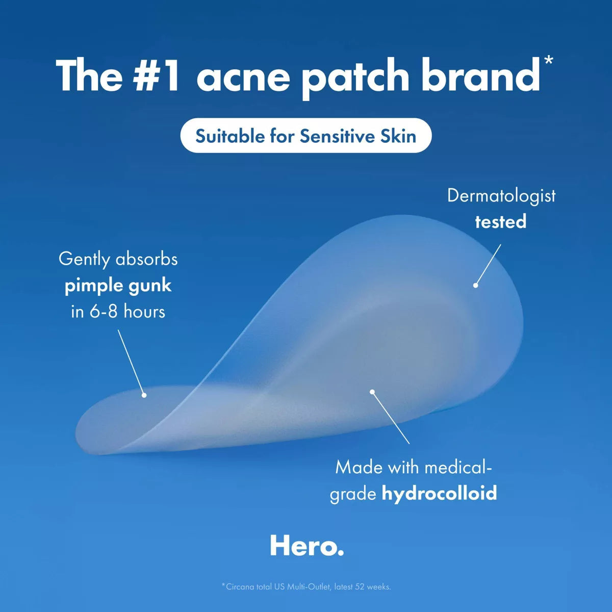 Hero Cosmetics Mighty Patch Invisible - 72Ct