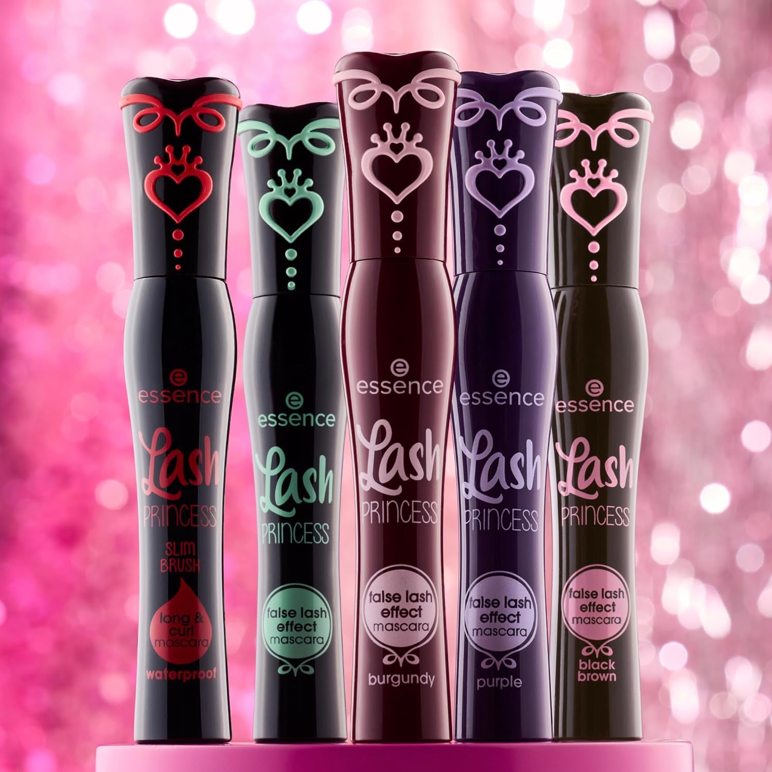 Essence | Lash Princess False Lash Effect Mascara Burgundy | Volumizing & Lengthening Mascara with Conic Fiber Brush | Vegan & Cruelty-Free