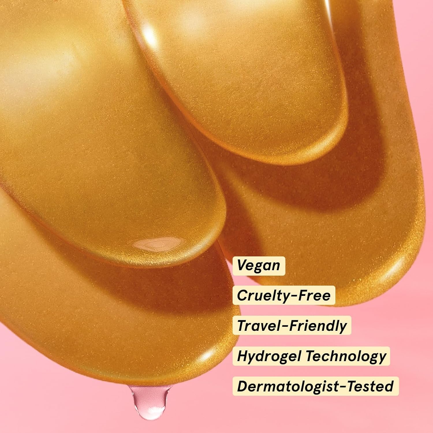 Award Winning under Eye Mask - Birthday Gifts for Women - Gel Eye Patches for Dark Circles, Puffy Eyes, Wrinkles, Undereye Bags - Gifts for Teen Girls - Vegan (48 Pairs, Gold)