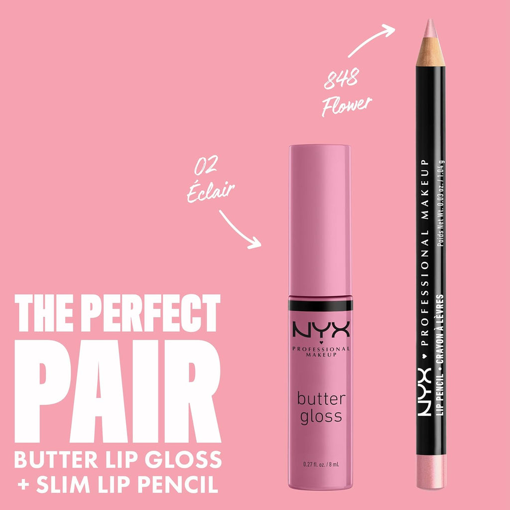 PROFESSIONAL MAKEUP Butter Gloss, Non-Sticky Lip Gloss - Eclair (Pink)