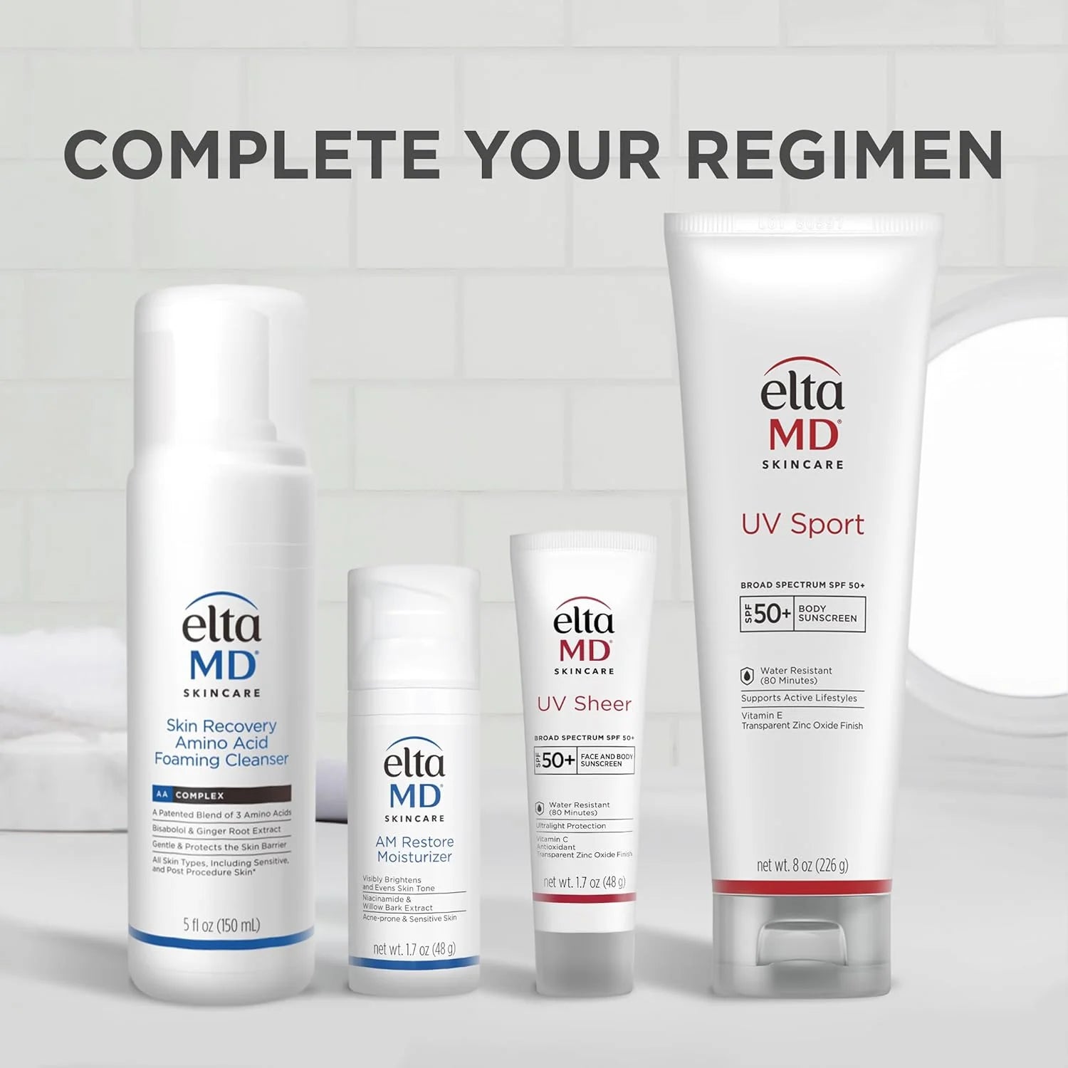 UV Sport Sunscreen Lotion SPF 50 - Face Sunscreen SPF 50, Body, Water & Sweat Resistant, Oil-Free Zinc Oxide Formula, Size: 3 Ounce (Pack of 1)