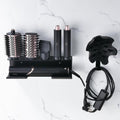 Hair Dryer Holder Compatible with Shark Flexstyle, Wall Mount Organizer for Shark Flex Style HD430/HD435/HD440BK/HD433CP Attachments, Storage Rack for Curlers Brushes Diffuser Accessories
