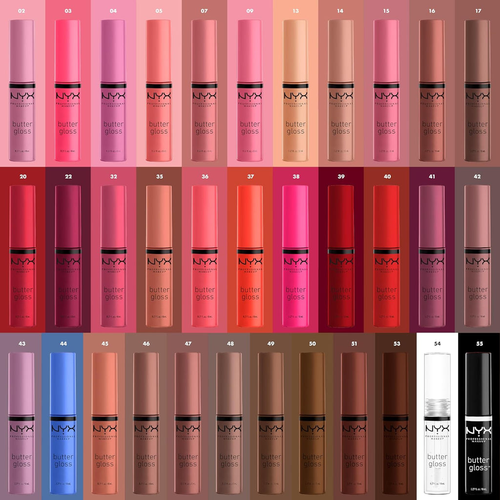 PROFESSIONAL MAKEUP Butter Gloss, Non-Sticky Lip Gloss - Rocky Road (Wine)