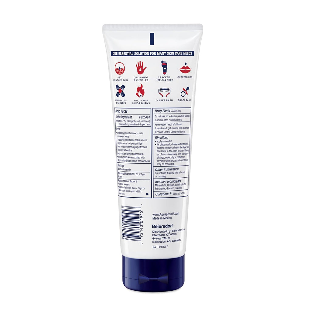 Healing Ointment Advanced Therapy Skin Protectant, Dry Skin Body Moisturizer, 7 Oz Tube (Pack of 12)